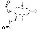 (3aR,4S,5R,6aS)-5-(Acetyloxy)-4-[(acetyloxy)methyl]hexahydro-2H-cyclopenta[b]furan-2-one molecular structure (CAS 62939-82-6)