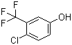 structure of CAS# 6294-93-5, 4-Chloro-3-(trifluoromethyl)phenol;2-Chloro-5-hydroxybenzotrifluoride