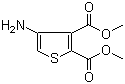 Dimethyl 4-aminothiophene-2,3-dicarboxylate molecular structure (CAS 62947-31-3)