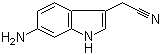 6-Amino-1H-indole-3-acetonitrile molecular structure (CAS 629662-49-3)