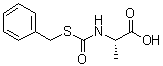 (S)-2-(((Benzylthio)carbonyl)amino)propanoic acid molecular structure (CAS 6297-75-2)