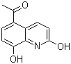 结构式 CAS# 62978-73-8, 5-乙酰基-2,8-二羟基喹啉