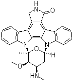 结构式 CAS# 62996-74-1, 星孢菌素