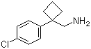 1-(4-氯苯基)环丁烷甲胺分子结构 (CAS 63010-09-3)