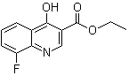 8-氟-4-羟基喹啉-3-羧酸乙酯分子结构 (CAS 63010-69-5)
