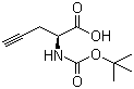 (S)-N-Boc-Propargylglycine molecular structure (CAS 63039-48-5)