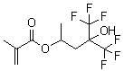 5,5,5-Trifluoro-4-hydroxy-4-(trifluoromethyl)pentan-2-yl methacrylate molecular structure (CAS 630414-85-6)