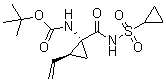 [(1R,2S)-1-[[(Cyclopropylsulfonyl)amino]carbonyl]-2-ethenylcyclopropyl]carbamic acid 1,1-dimethylethyl ester molecular structure (CAS 630421-48-6)