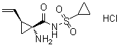 (1R,2S)-1-Amino-N-(cyclopropylsulfonyl)-2-vinylcyclopropanecarboxamide hydrochloride molecular structure (CAS 630421-49-7)