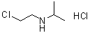 结构式 CAS# 6306-61-2, N-(2-氯乙基)-2-丙胺盐酸盐