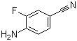 structure of CAS# 63069-50-1, 3-Fluoro-4-aminobenzonitrile;4-Amino-3-fluorobenzonitrile