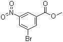 3-溴-5-硝基苯甲酸甲酯分子结构 (CAS 6307-87-5)