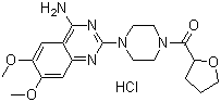 Terazosin hydrochloride  molecular structure (CAS 63074-08-8)