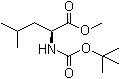 N-tert-Butoxycarbonyl-L-leucine methyl ester molecular structure (CAS 63096-02-6)