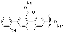 3-(2-羟基苯基)-8-磺酸基苯并[f]喹啉-1-羧酸钠盐分子结构 (CAS 63123-35-3)