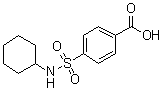 4-[(Cyclohexylamino)sulfonyl]benzoic acid molecular structure (CAS 6314-70-1)
