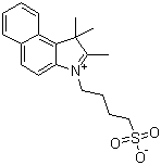 structure of CAS# 63149-24-6, 1,1,2-Trimethyl-3-(4-sulphonatobutyl)-1H-benz[e]indolium inner salt