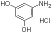 5-氨基-1,3-苯二醇盐酸盐分子结构 (CAS 6318-56-5)