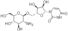 5'-O-(2-Amino-2-deoxy-beta-D-glucopyranosyl)uridine molecular structure (CAS 631842-22-3)
