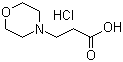 结构式 CAS# 6319-95-5, 3-(吗啉-4-基)丙酸盐酸盐