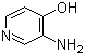 3-氨基-4-羟基吡啶分子结构 (CAS 6320-39-4)