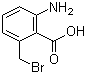 2-Amino-6-(bromomethyl)benzoic acid molecular structure (CAS 632340-58-0)