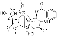 Benzoylmesaconine molecular structure (CAS 63238-67-5)