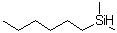 二甲基己基硅烷分子结构 (CAS 63246-85-5)