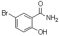 5-溴-2-羟基苯甲酰胺分子结构 (CAS 6329-74-4)