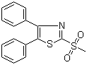 2-(甲基磺酰基)-4,5-二苯基噻唑分子结构 (CAS 63318-84-3)