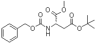 N-[(Phenylmethoxy)carbonyl]-L-aspartic acid 4-(1,1-dimethylethyl) 1-methyl ester molecular structure (CAS 63327-57-1)