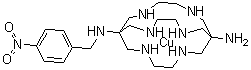 (OC-6-22)-[rel-(3R,6R,10R,13R,16R,19R)-N-[(4-Nitrophenyl)methyl]-3,6,10,13,16,19-hexaazabicyclo[6.6.6]eicosane-1,8-diamine]copper molecular structure (CAS 633313-84-5)