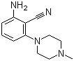 2-氨基-6-(4-甲基-1-哌嗪基)苯腈分子结构 (CAS 63365-17-3)