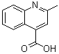 结构式 CAS# 634-38-8, 2-甲基-4-喹啉羧酸