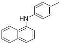 结构式 CAS# 634-43-5, N-(对甲苯基)-1-萘胺