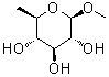 甲基 6-脱氧-beta-D-吡喃葡萄糖苷分子结构 (CAS 6340-52-9)