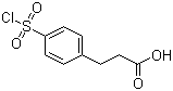 4-(Chlorosulfonyl)benzenepropanoic acid molecular structure (CAS 63545-54-0)