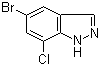 5-Bromo-7-chloro-1H-indazole  molecular structure (CAS 635712-44-6)