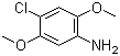2,5-Dimethoxy-4-chloroaniline  molecular structure (CAS 6358-64-1)