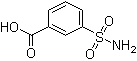 结构式 CAS# 636-76-0, 3-氨基磺酰基苯甲酸