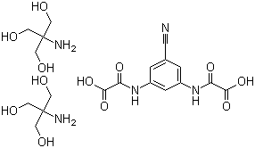 Lodoxamide tromethamine molecular structure (CAS 63610-09-3)