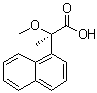 structure of CAS# 63628-26-2, (R)-2-Methoxy-2-(1-naphthyl)propanoic acid