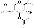 甲基 3,4-二-O-乙酰基-beta-D-吡喃木糖苷分子结构 (CAS 63629-70-9)