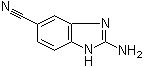 structure of CAS# 63655-40-3, 5-Cyano-2-aminobenzimidazole