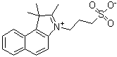 1,1,2-Trimethyl-3-(3-sulfopropyl)-1H-benz[e]indolium inner salt molecular structure (CAS 63666-10-4)