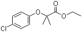 氯贝特分子结构 (CAS 637-07-0)