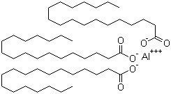 Aluminum octadecanoate molecular structure (CAS 637-12-7)