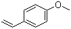 4-甲氧基苯乙烯分子结构 (CAS 637-69-4)