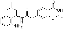 2-去哌啶基-2-氨基瑞格列奈分子结构 (CAS 637301-29-2)
