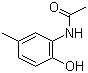 邻乙酰氨基对甲基苯酚分子结构 (CAS 6375-17-3)
